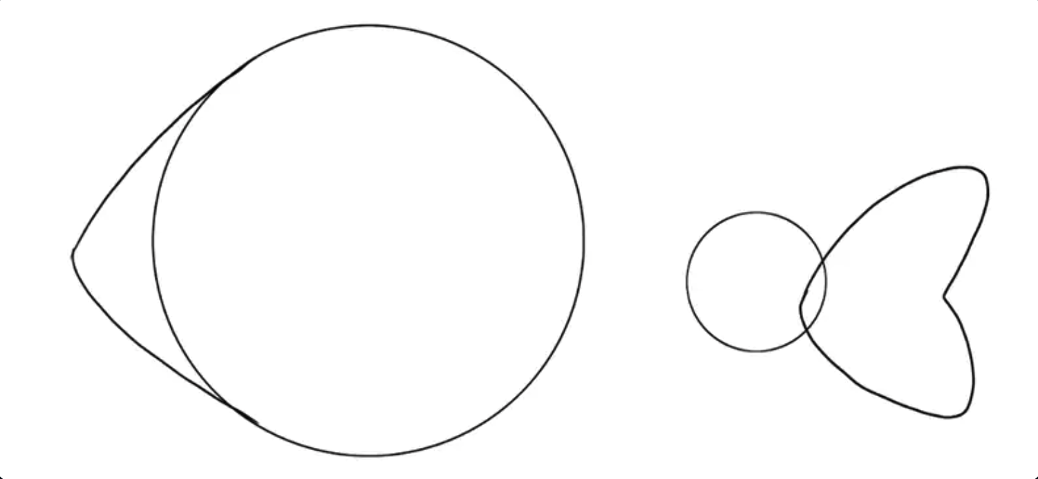 鱼类绘画教程第1步插图3 - Step 1: Draw The Base - quickly start your fish drawing