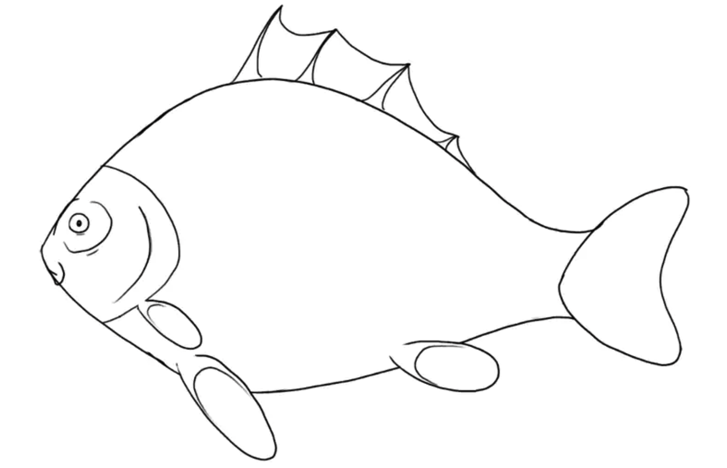 鱼类绘画教程第5步插图2 - Step 5: Add The Details