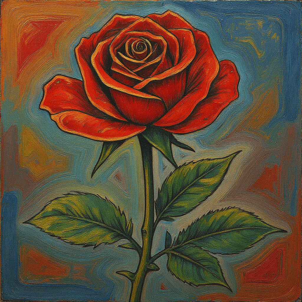 Abstract Flower Art example