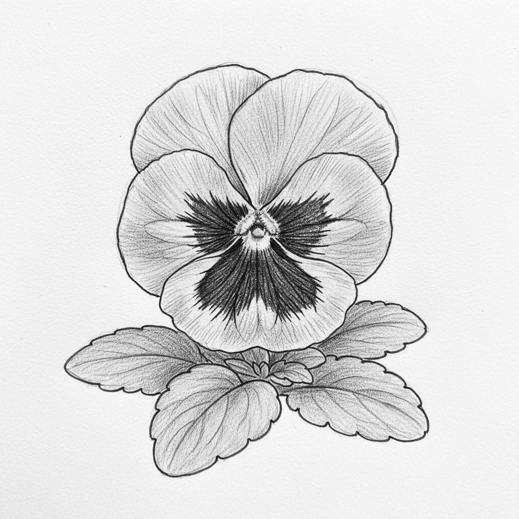 Generated null flower drawing