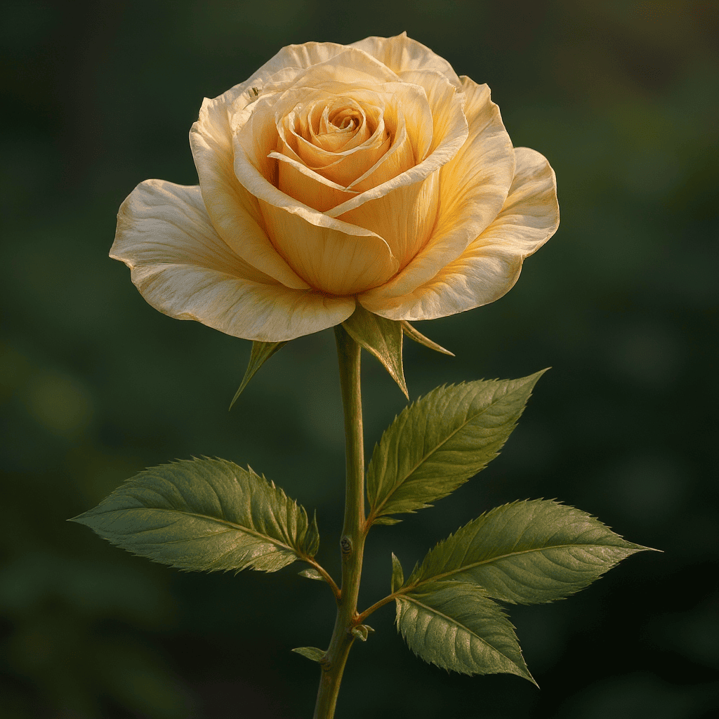 Realistic Flower Drawing example