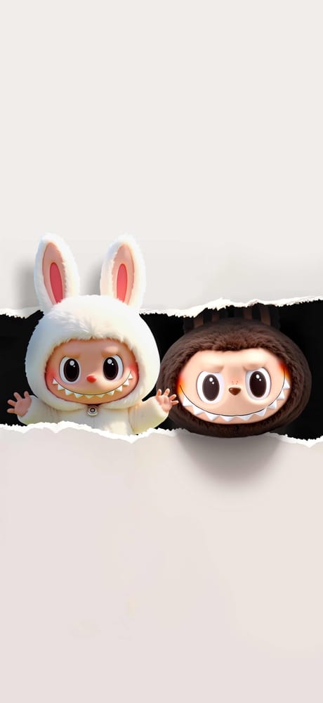 ウサギバディーズLabubu壁紙