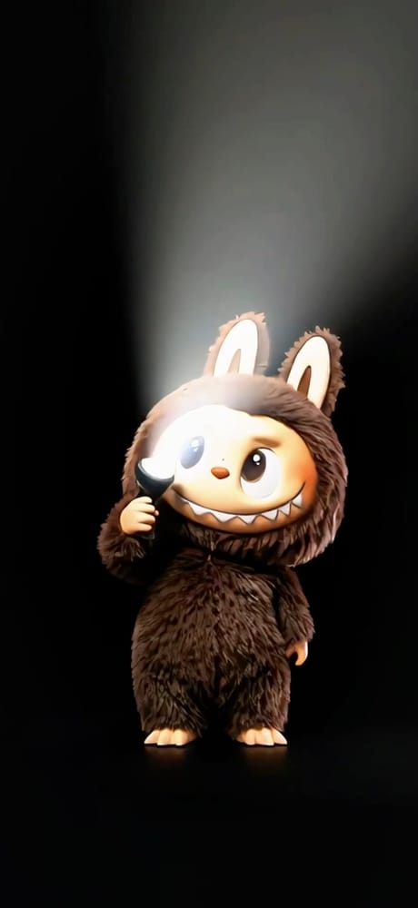 ふわふわLabubuライブフォト壁紙