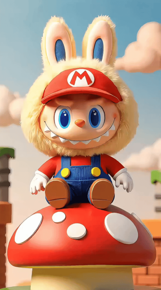 マリオLabubu壁紙
