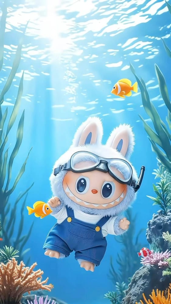 ディープシーエクスプローラーLabubu壁紙