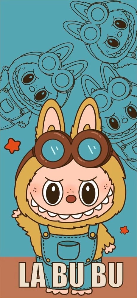 パイロットゴーグルLabubu壁紙