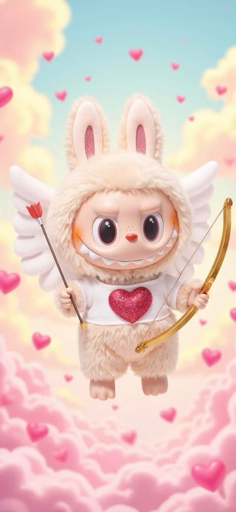 Fondo de Pantalla Rosa Amor de Cupido